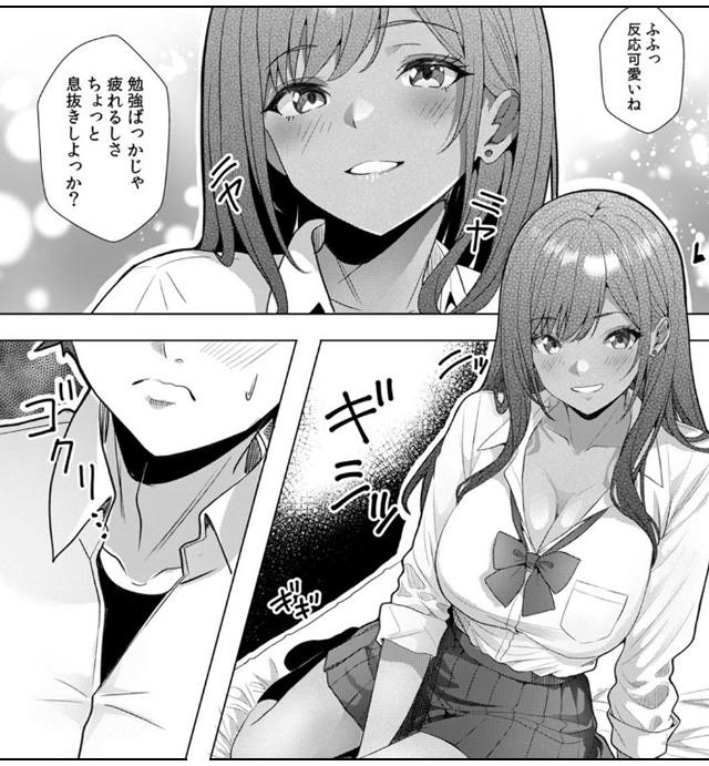 ギャルとガリ勉～入り浸り勉強会でお礼セックス～【R版】