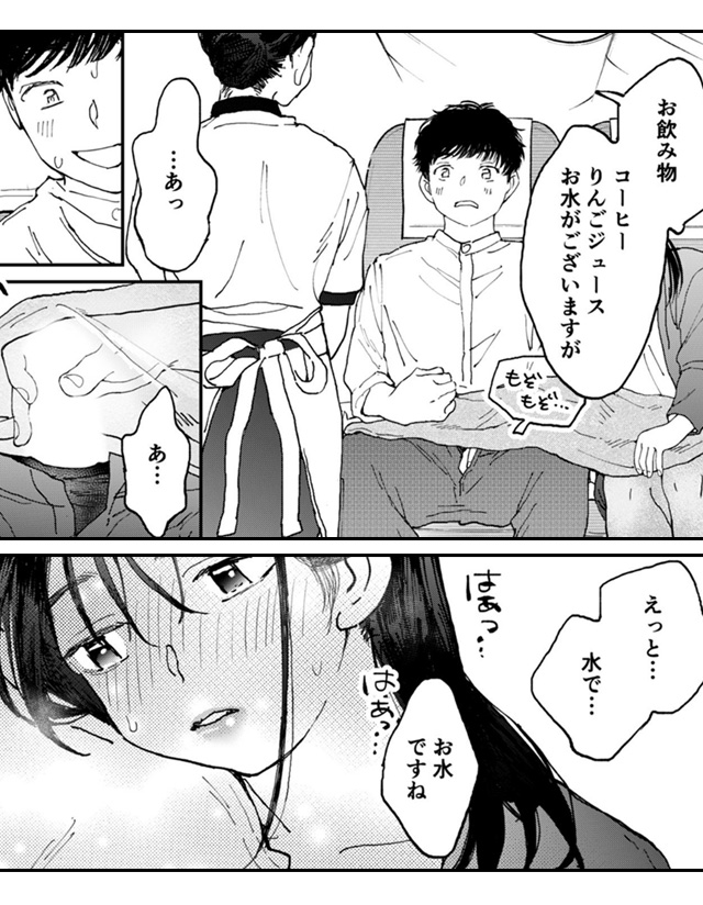 ムラムラOLさんは飛行機の中でも性欲を満たしたい　ギャラコミ　無料漫画
